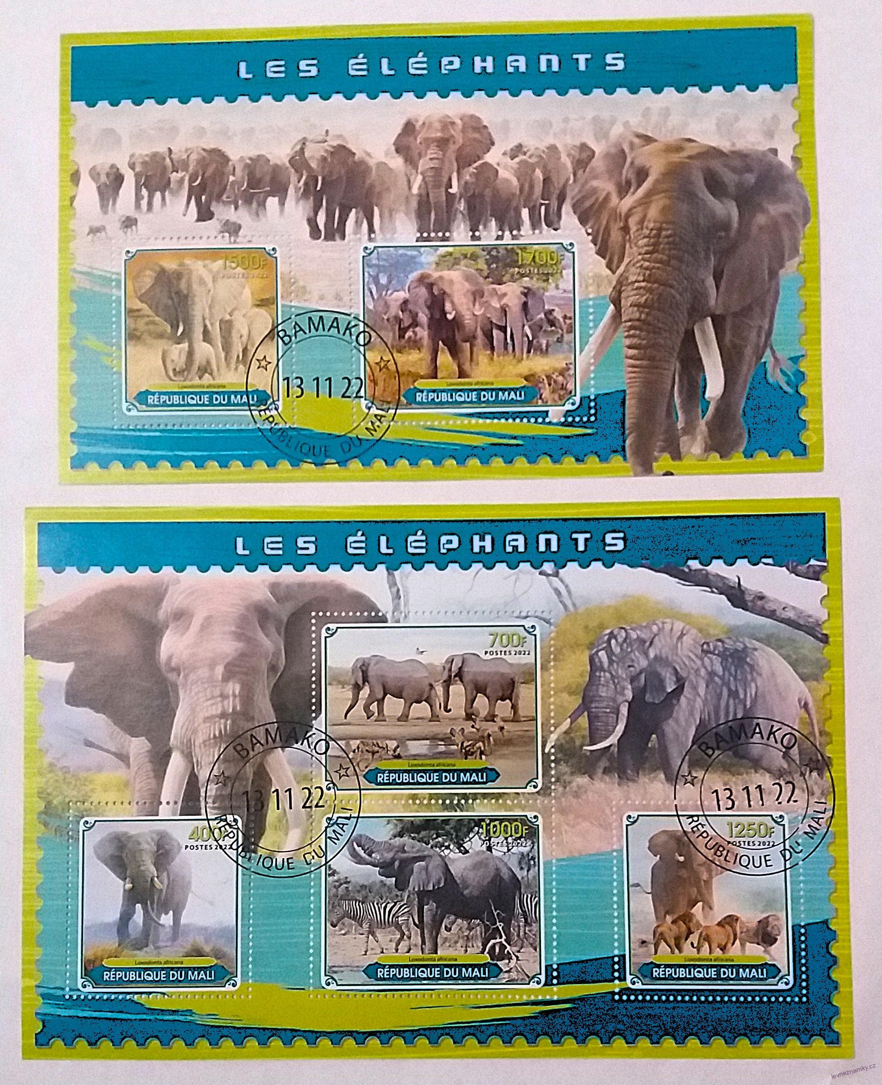 Sada aršíků Mali - sloni