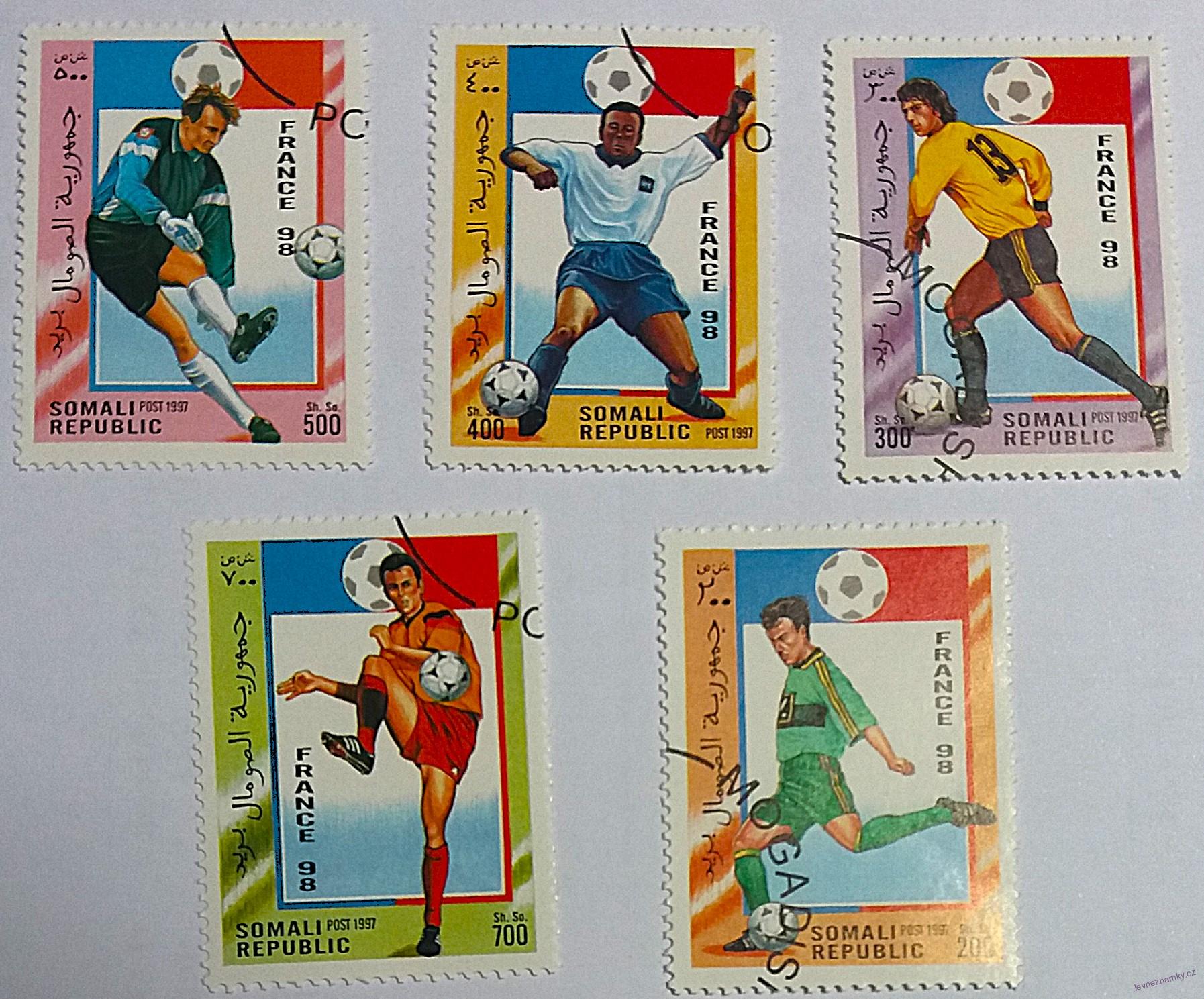 Sestava známek - Somali - fotbal