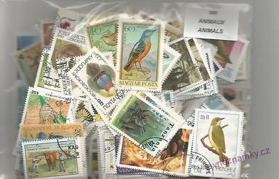 Balíček známek - Fauna mix - 500 ks
