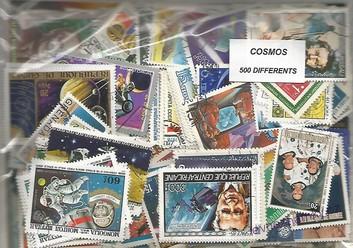 Balíček známek - kosmos - 500 ks