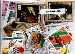 Balíček známek - Rwanda - 100 ks