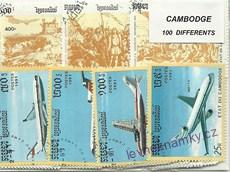 Balíček známek - Cambodge - 100 ks