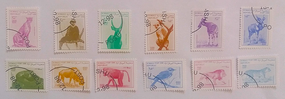 Sestava známek - Somali - divoká fauna