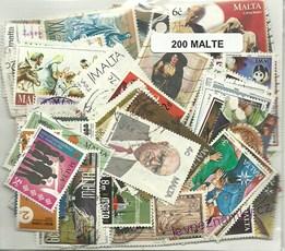 Balíček známek - Malta - 200 ks