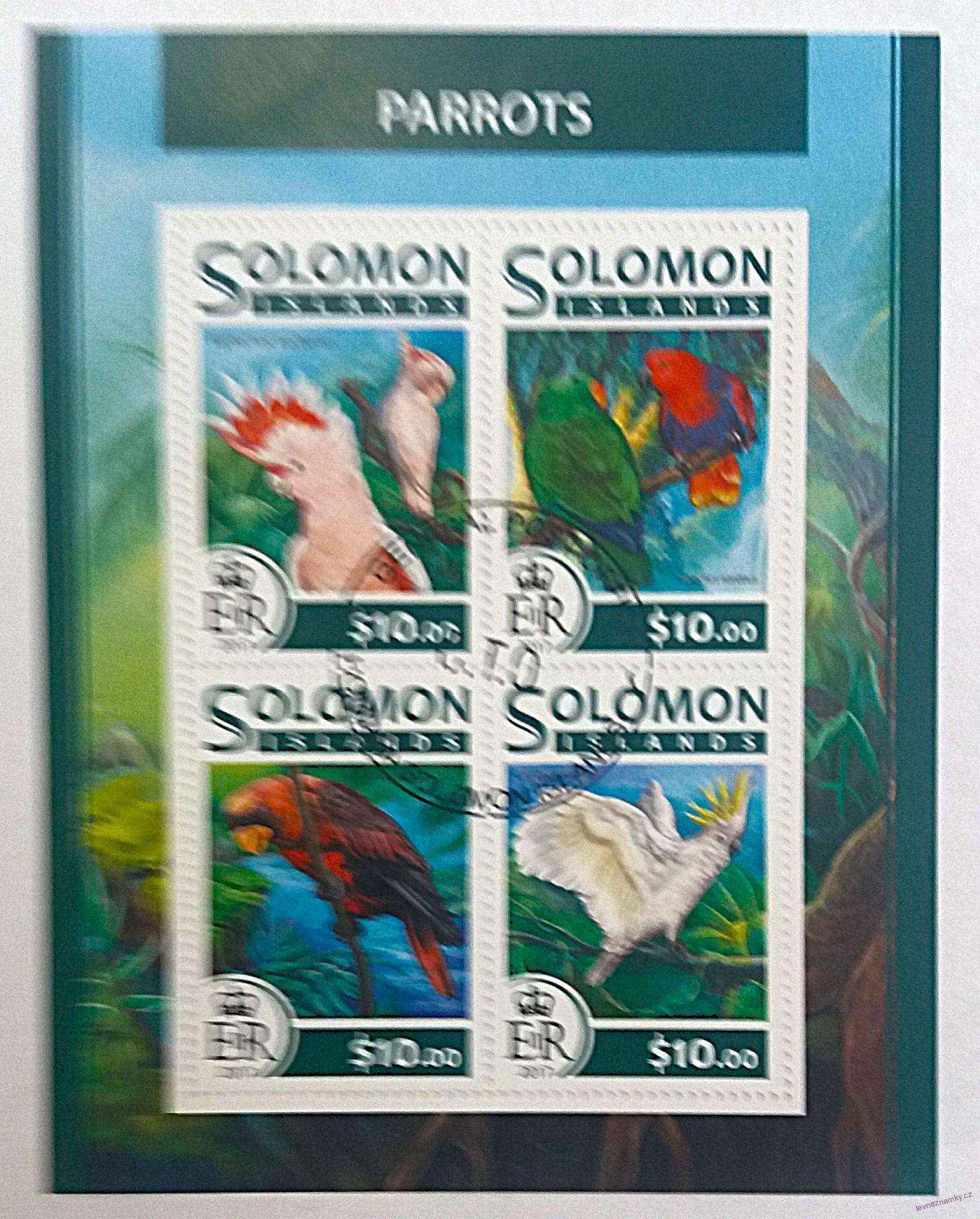 Aršík Solomon Islands - papoušci