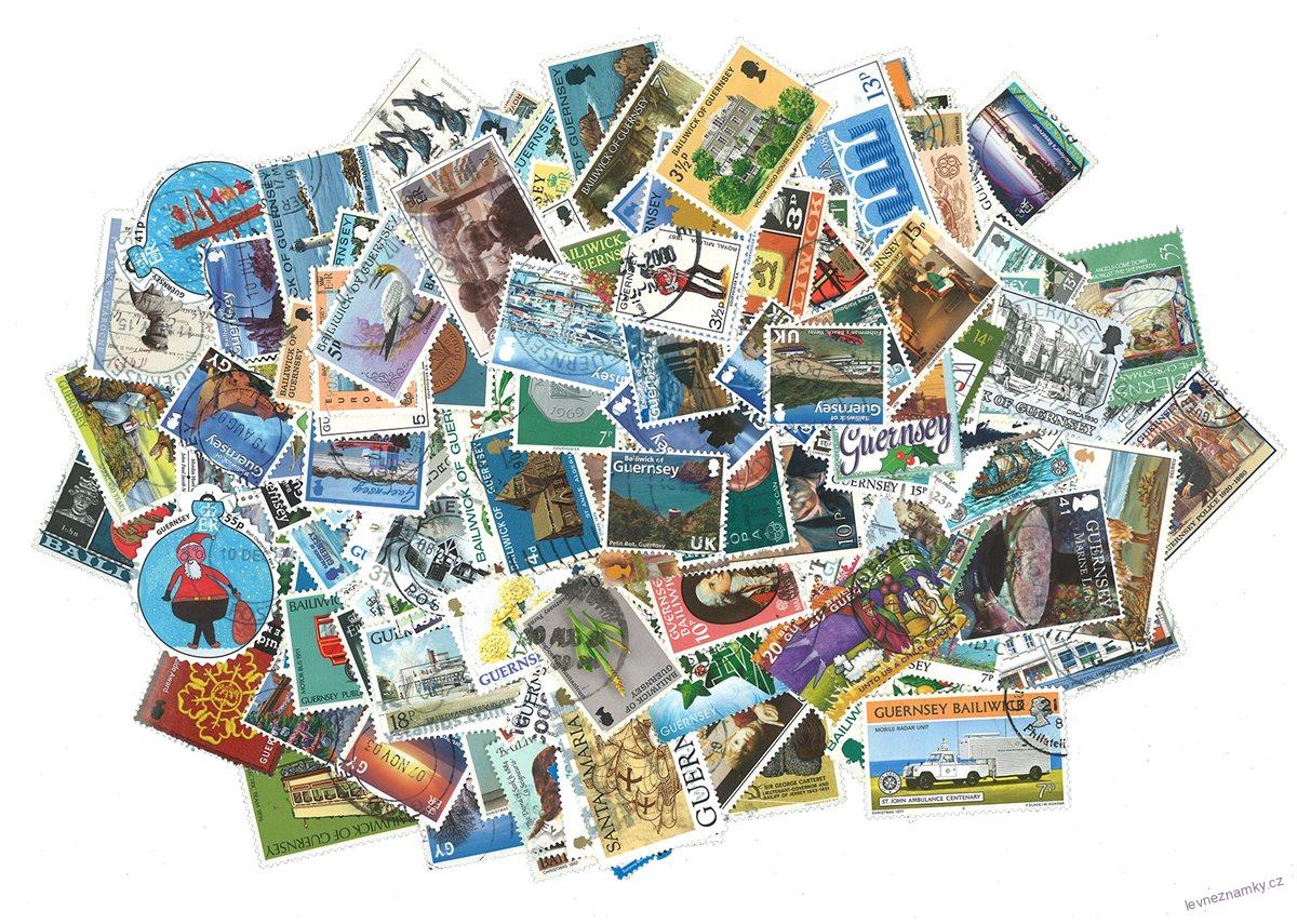 Balíček známek - Guernsey - 200 ks