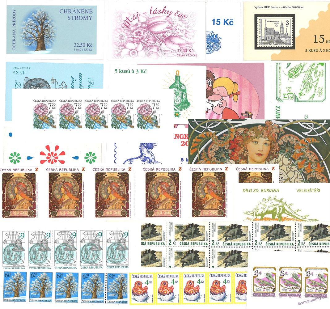 Známkové sešitky - Česká republika - 1993 - 2010 - 10 ks