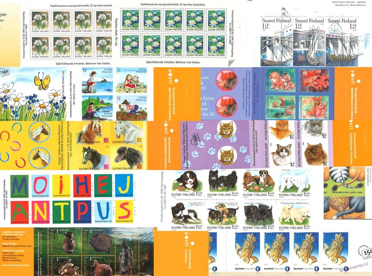 Známkové sešitky - Finsko - 1988 - 2006 - 10 ks