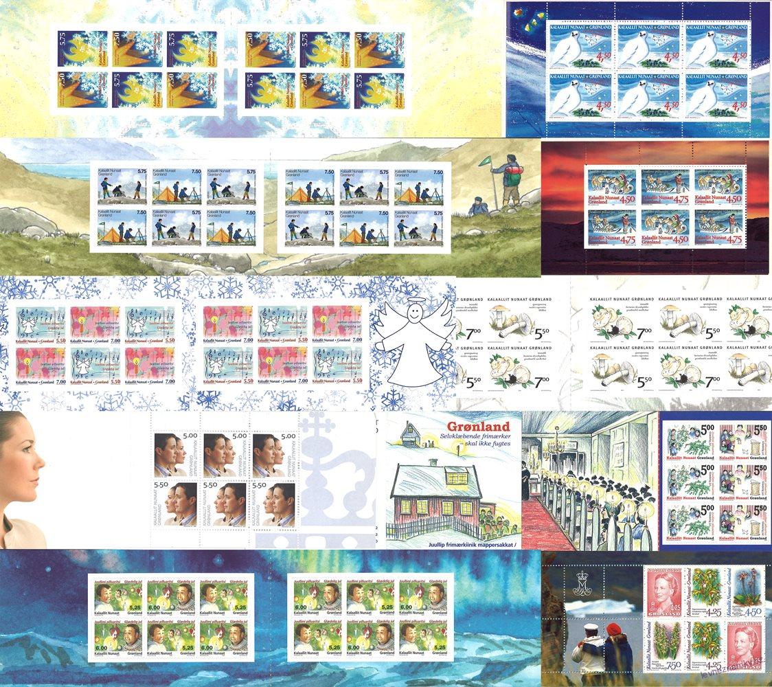 Známkové sešitky - Grónsko - 1996 - 2006 - 10 ks