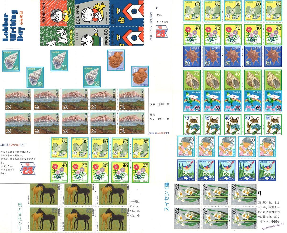 Známkové sešitky - Japonsko - 1982 - 1999 - 10 ks