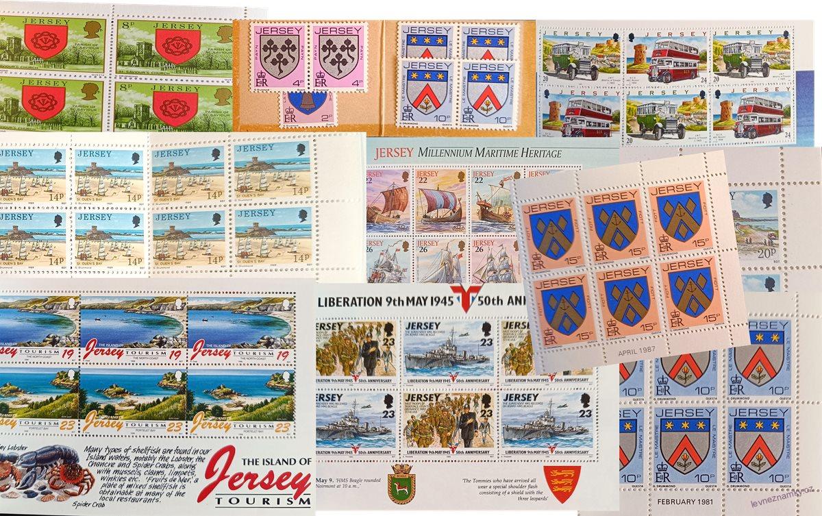Známkové sešitky - Jersey - 1978 - 2004 - 10 ks