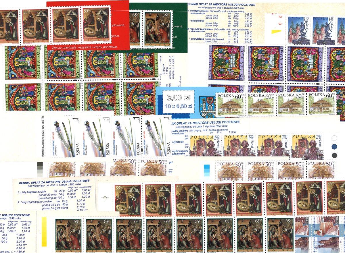 Známkové sešitky - Polsko - 1997 - 2005 - 10 ks