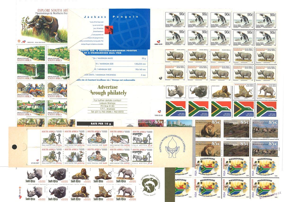 Známkové sešitky - Jihoafrická republika - 1993 - 2000 - 10 ks
