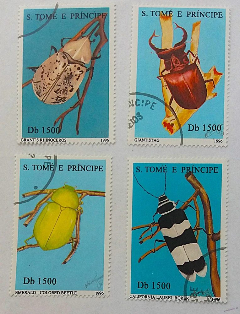 Sestava známek - St. Tomé - brouci