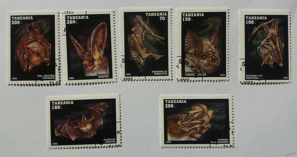 Sestava známek - Tanzania - netopýři