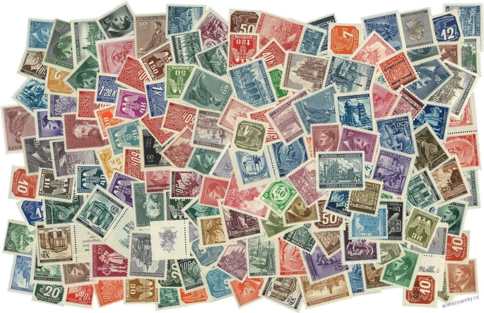 Balíček známek - Čechy a Morava 1939 - 1945 - 150 ks