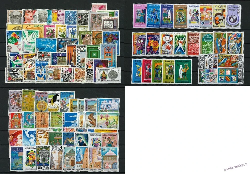 Sbírka známek - Tunisko 1970 - 1991 - čisté