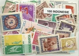Balíček známek - Indonésie - 100 ks