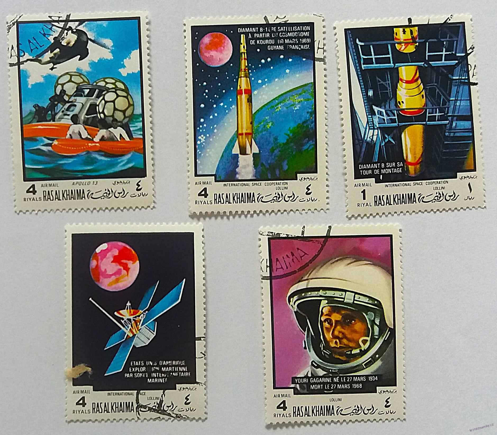 Sestava známek - Rasalkhaima - kosmos