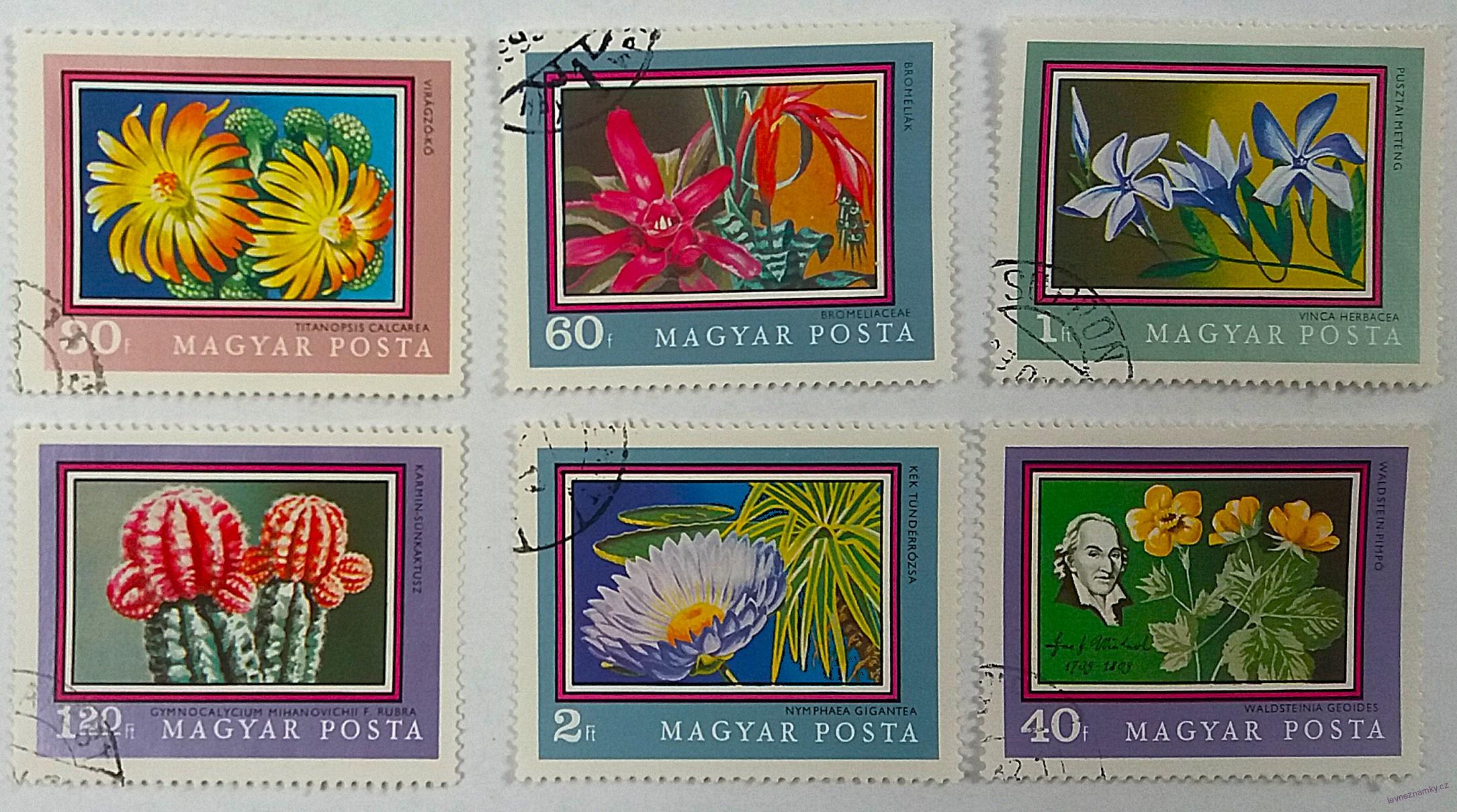 Sestava známek - Magyar posta - flóra
