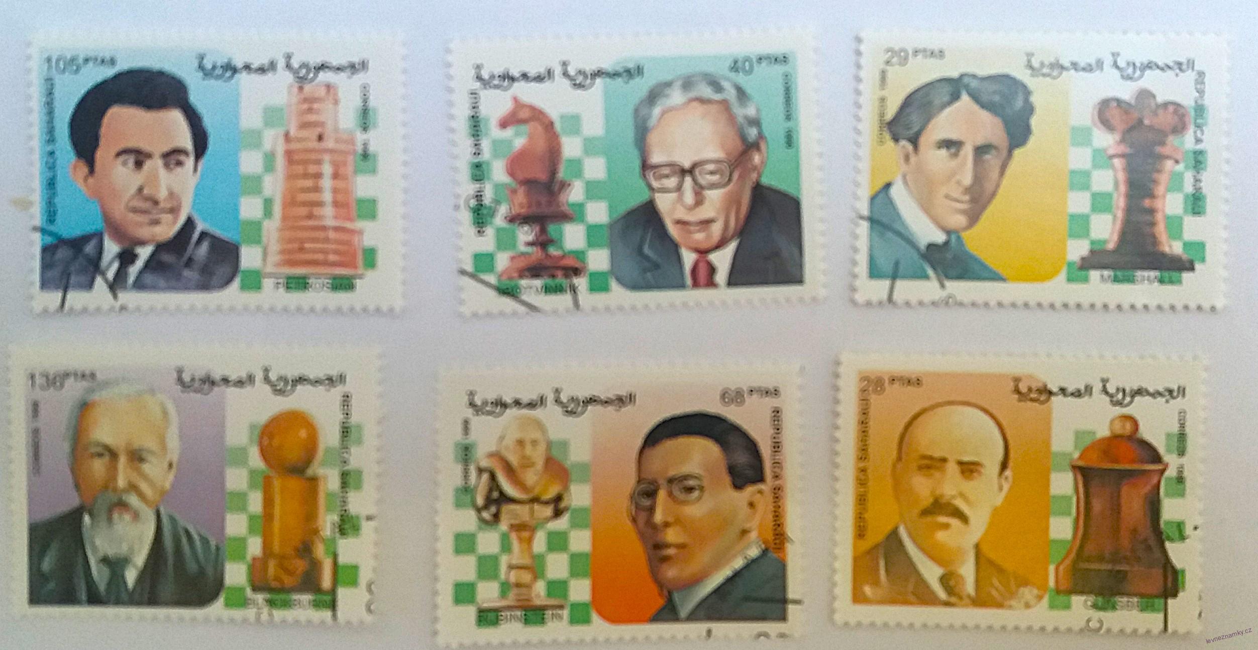 Sestava známek - Sahara - šachy