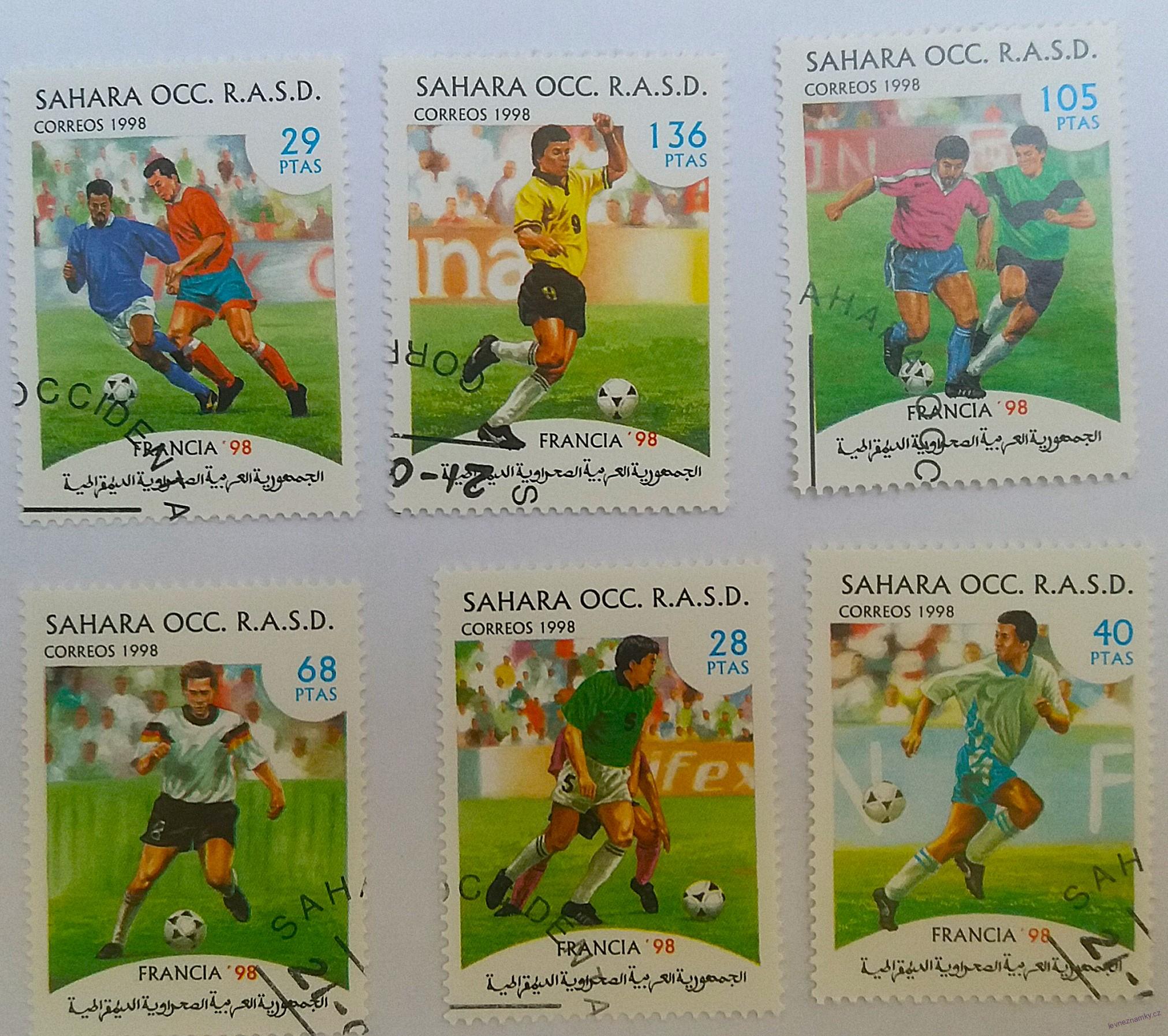 Sestava známek - Sahara - fotbal