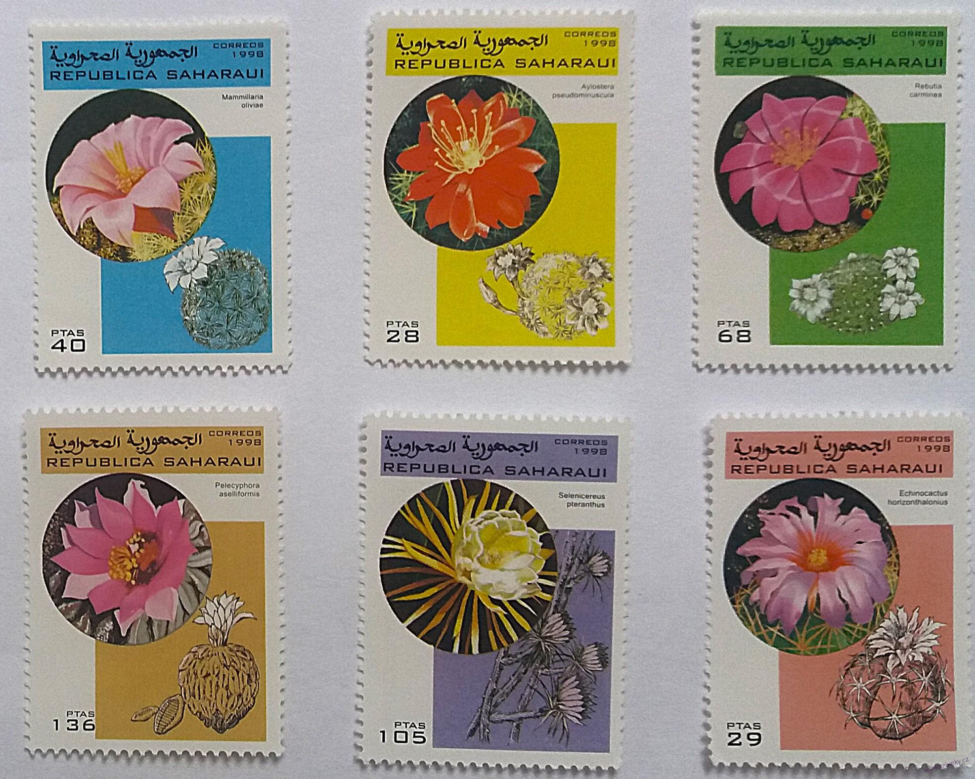 Sestava známek - Sahara - flóra - čisté
