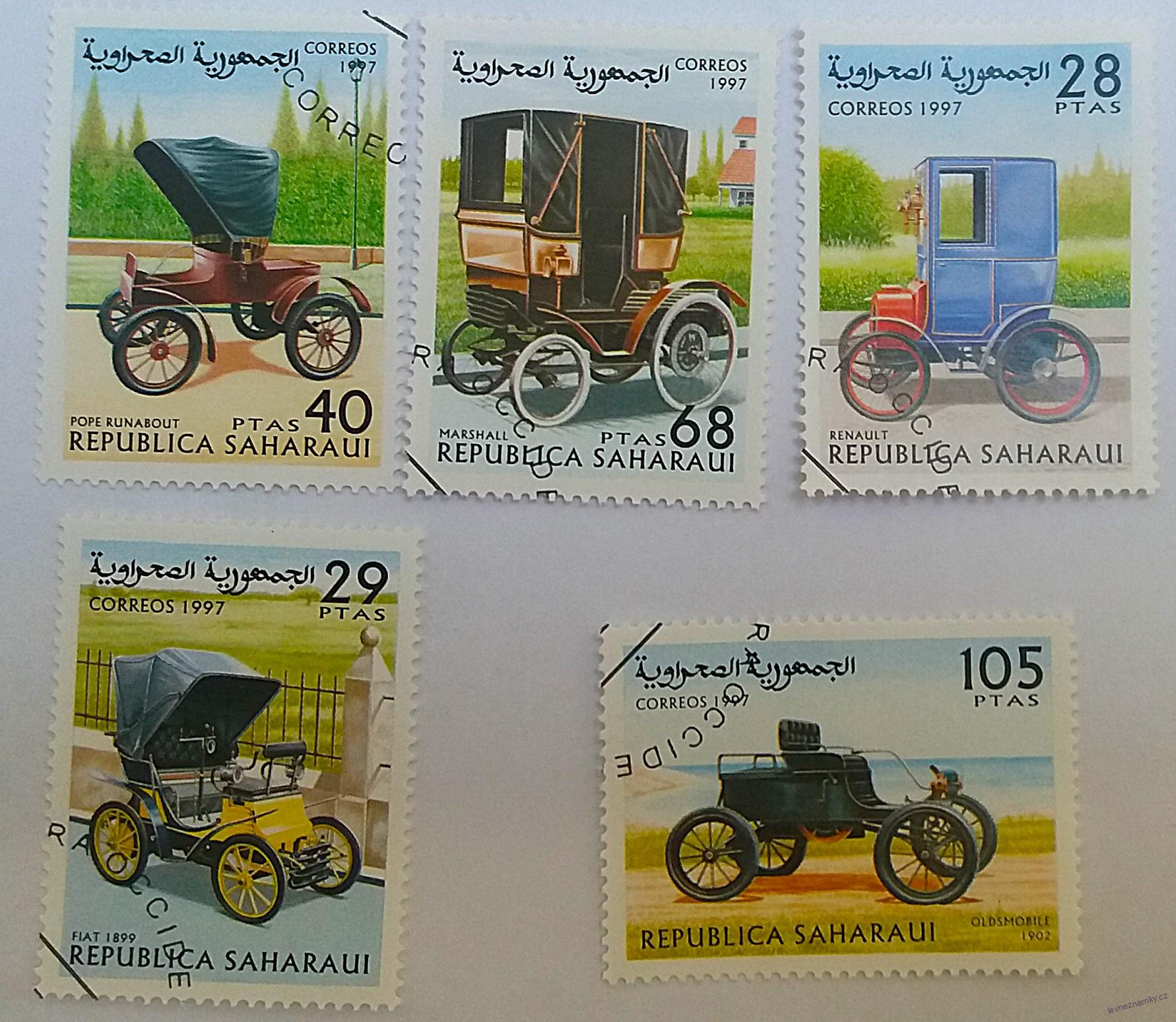 Sestava známek - Sahara - auta