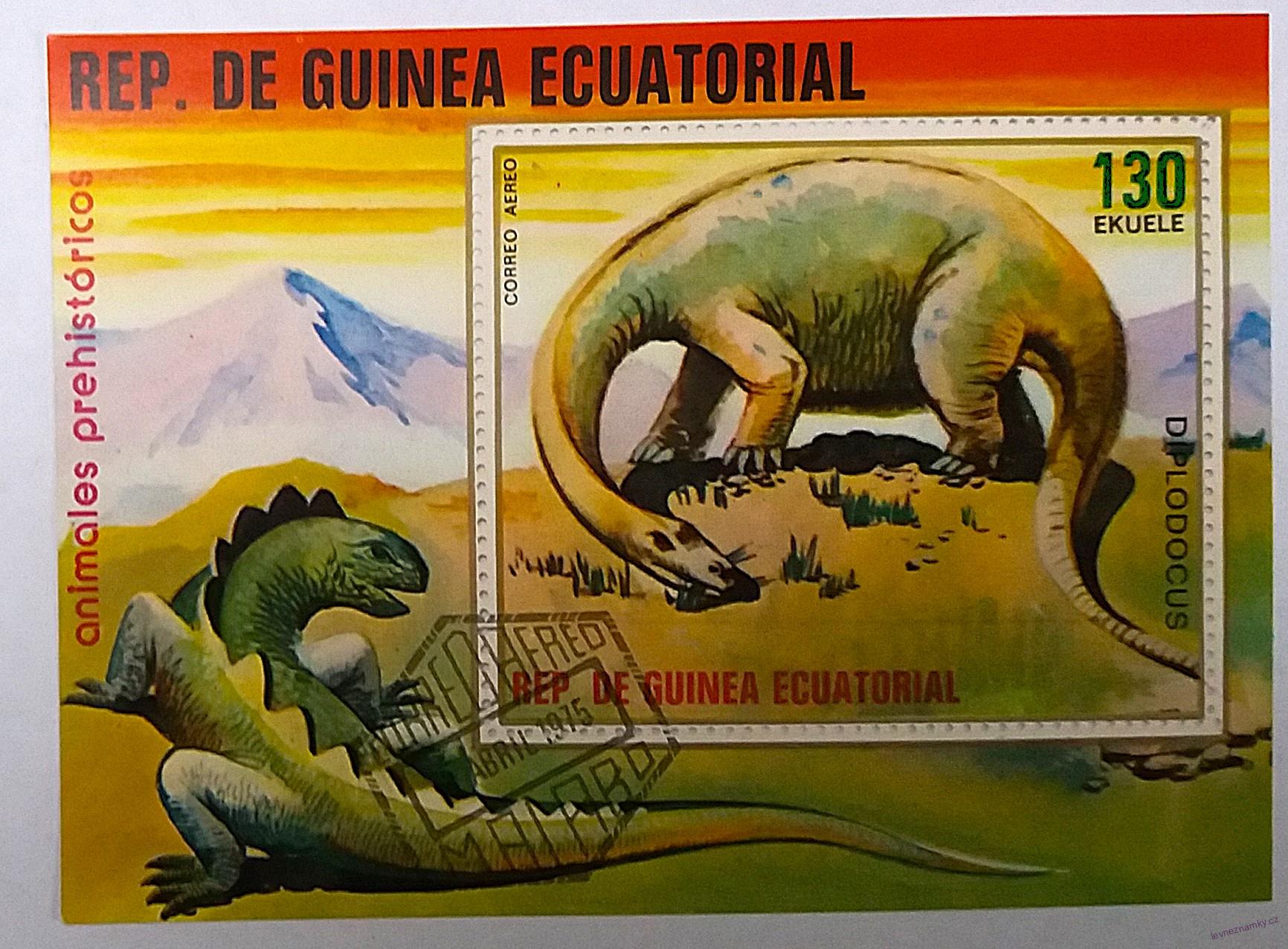 Aršík - Guinea Ecuatorial - dinosauři