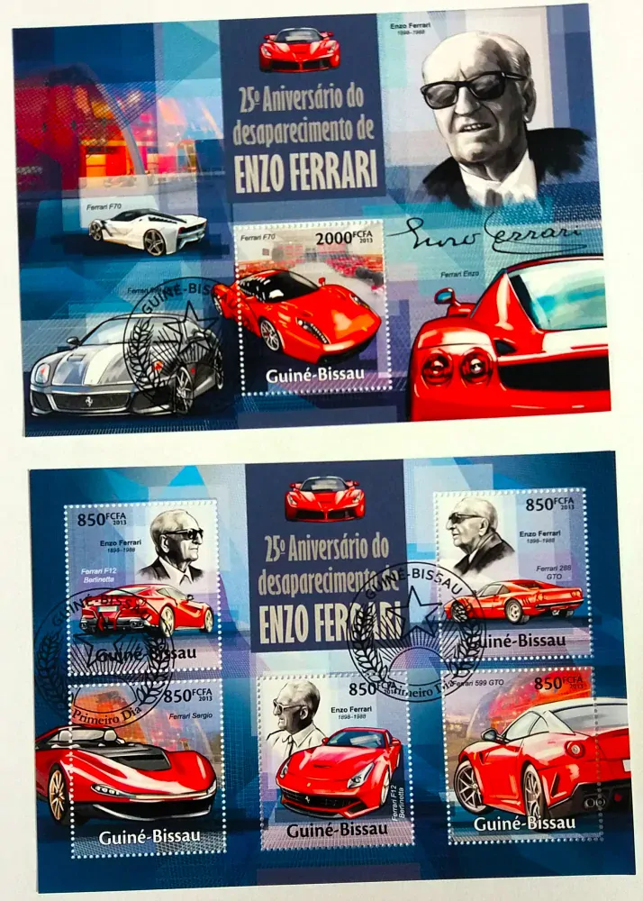Sada aršíků Guiné-Bissau - Ferrari