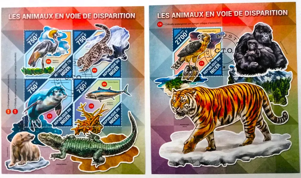 Sada aršíků Niger - divoká fauna