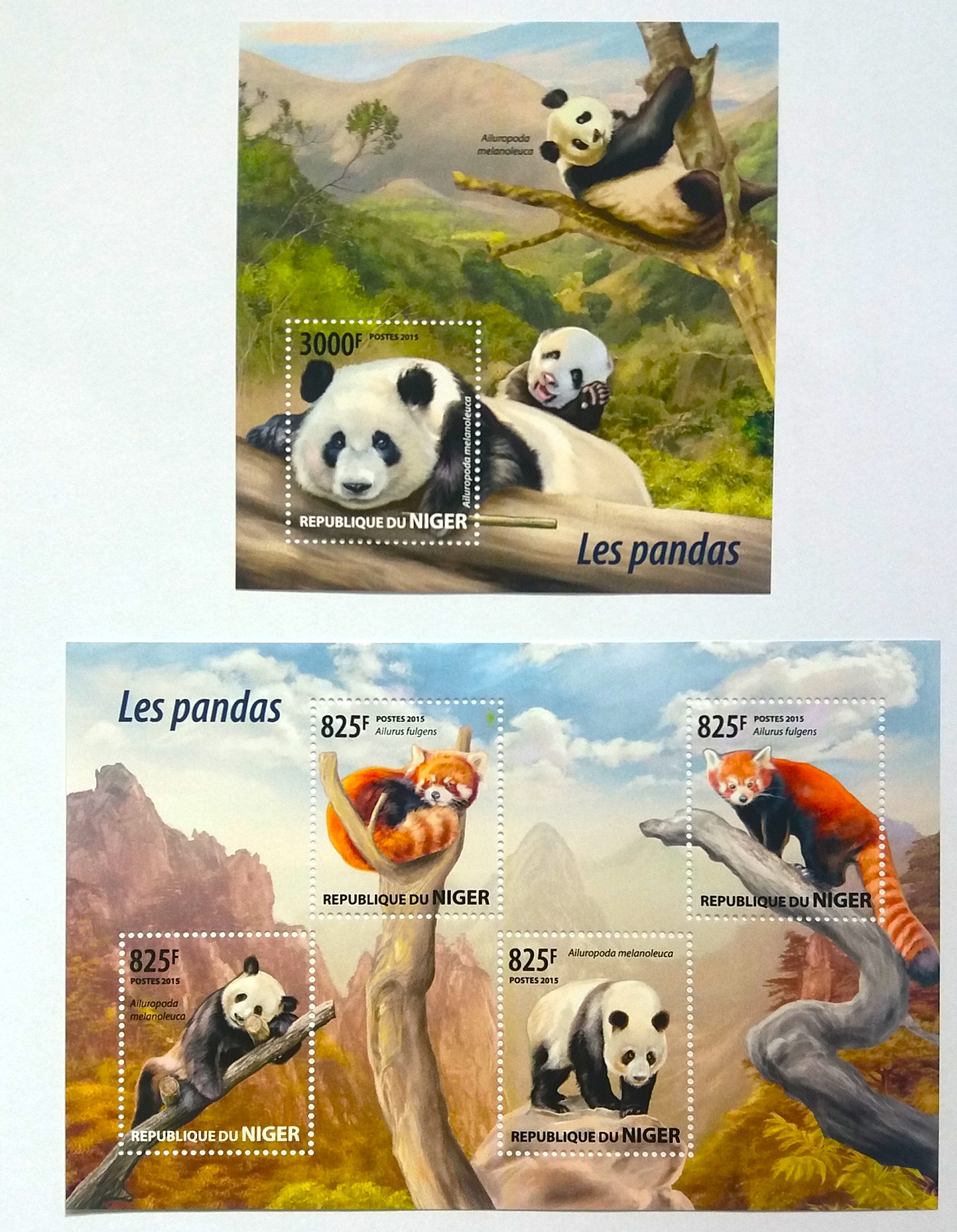 Sada aršíků Niger - pandy