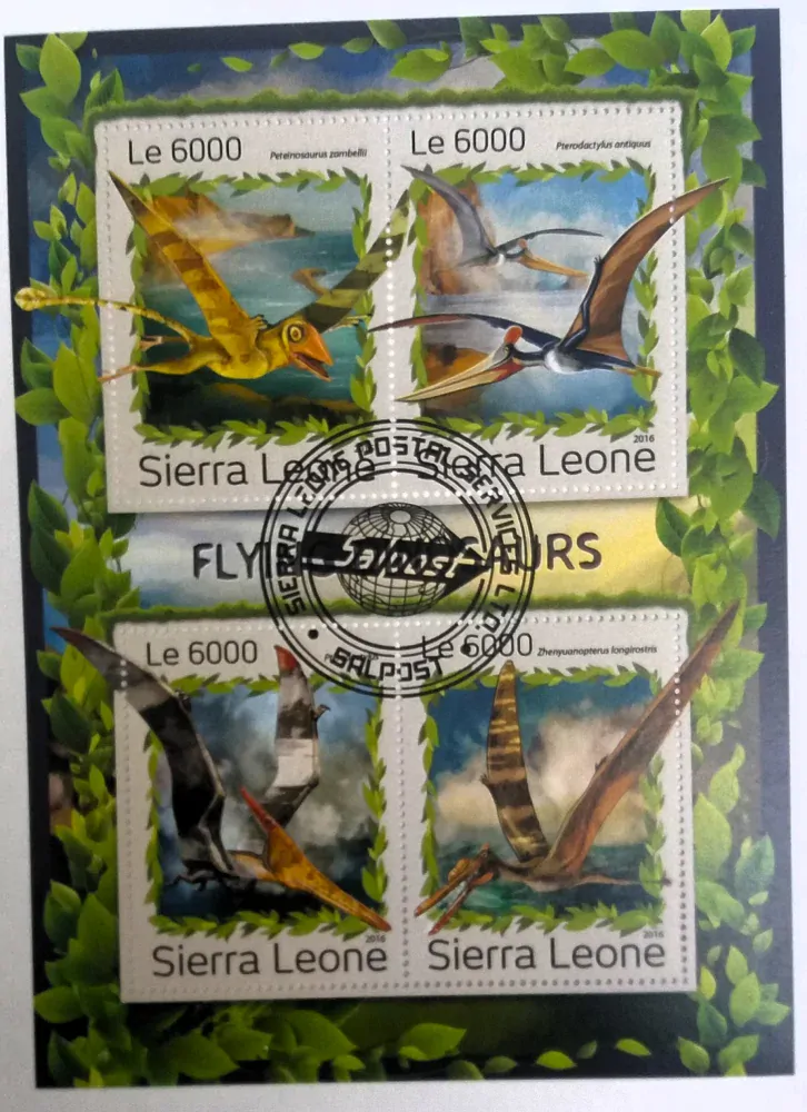 Aršík Sierra Leone - létající dinosauři