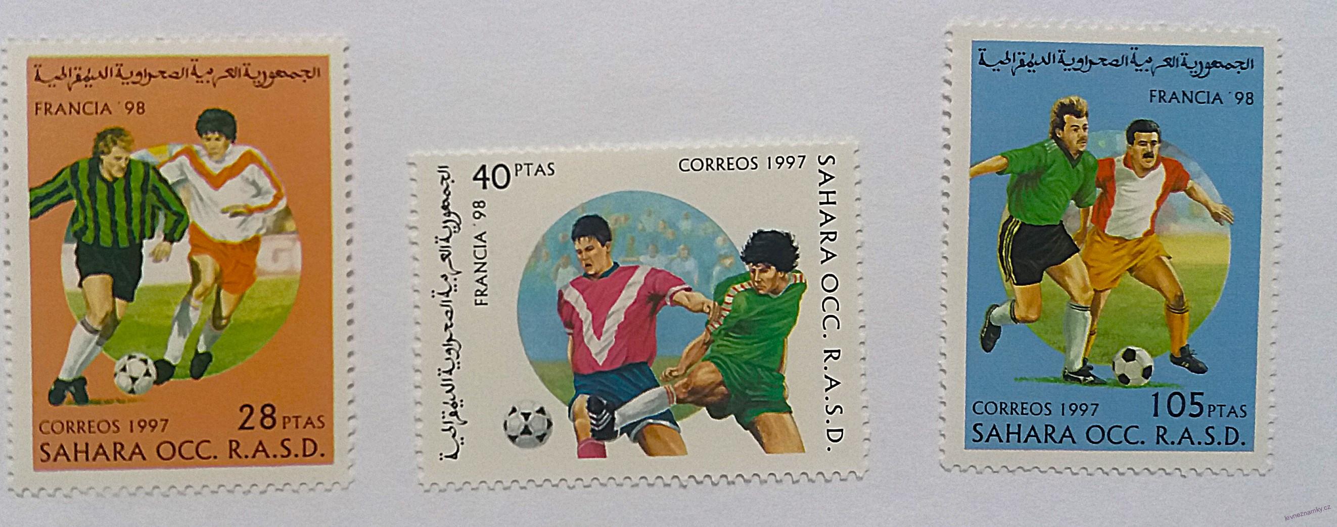 Sestava známek - Sahara - fotbal - čisté