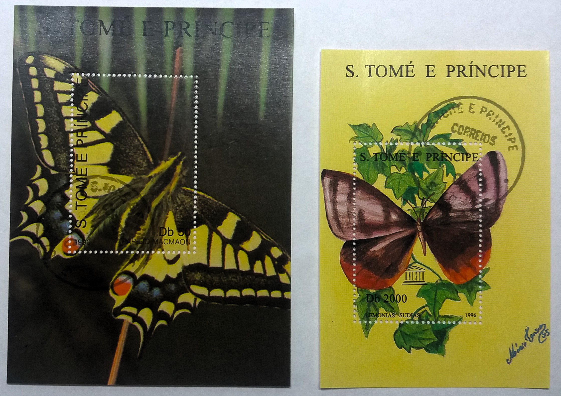 Sada aršíků St. Tomé - motýli