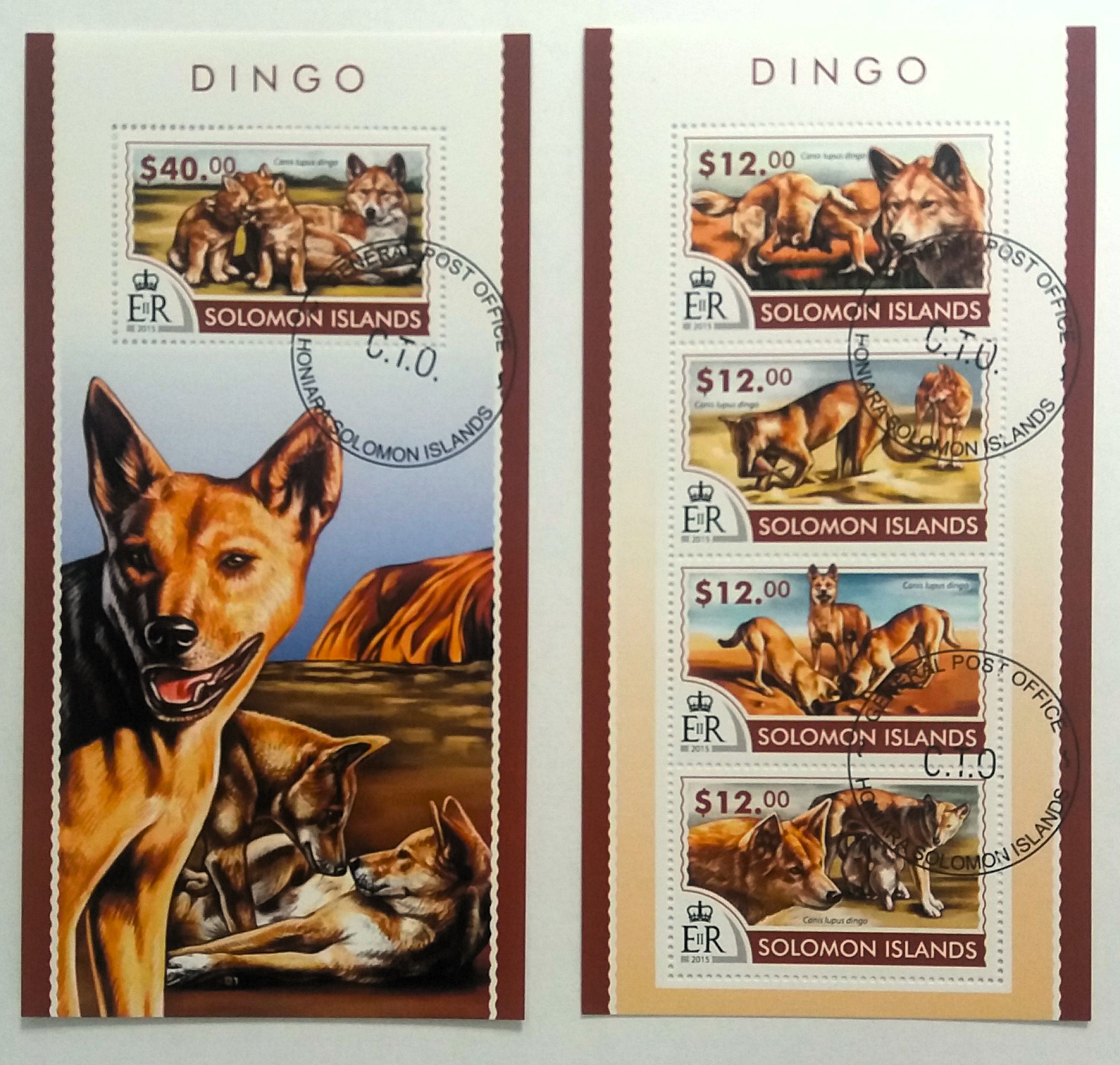 Sada aršíků Solomon Islands - pes dingo