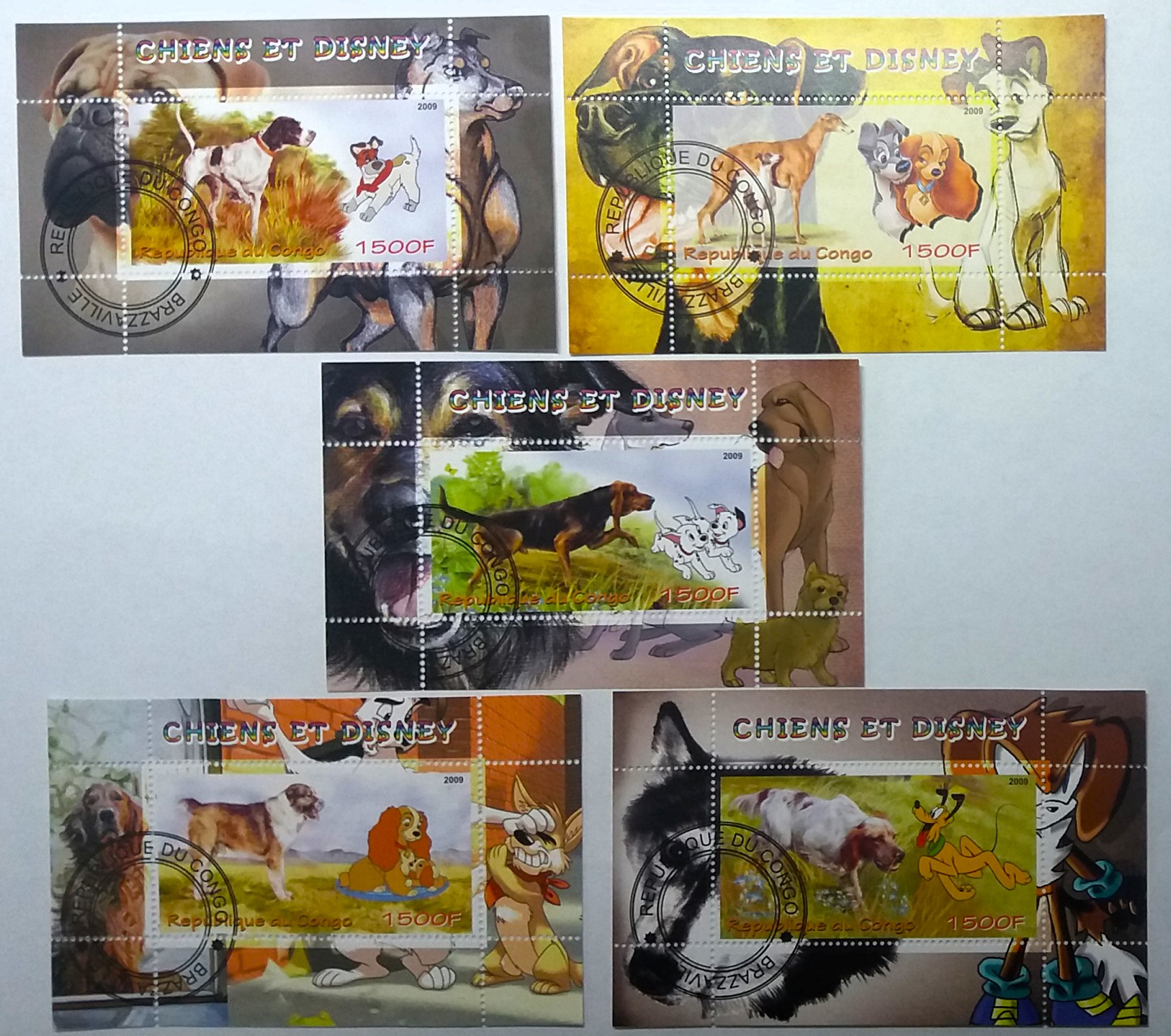 Sada aršíků Congo - psi, Disney