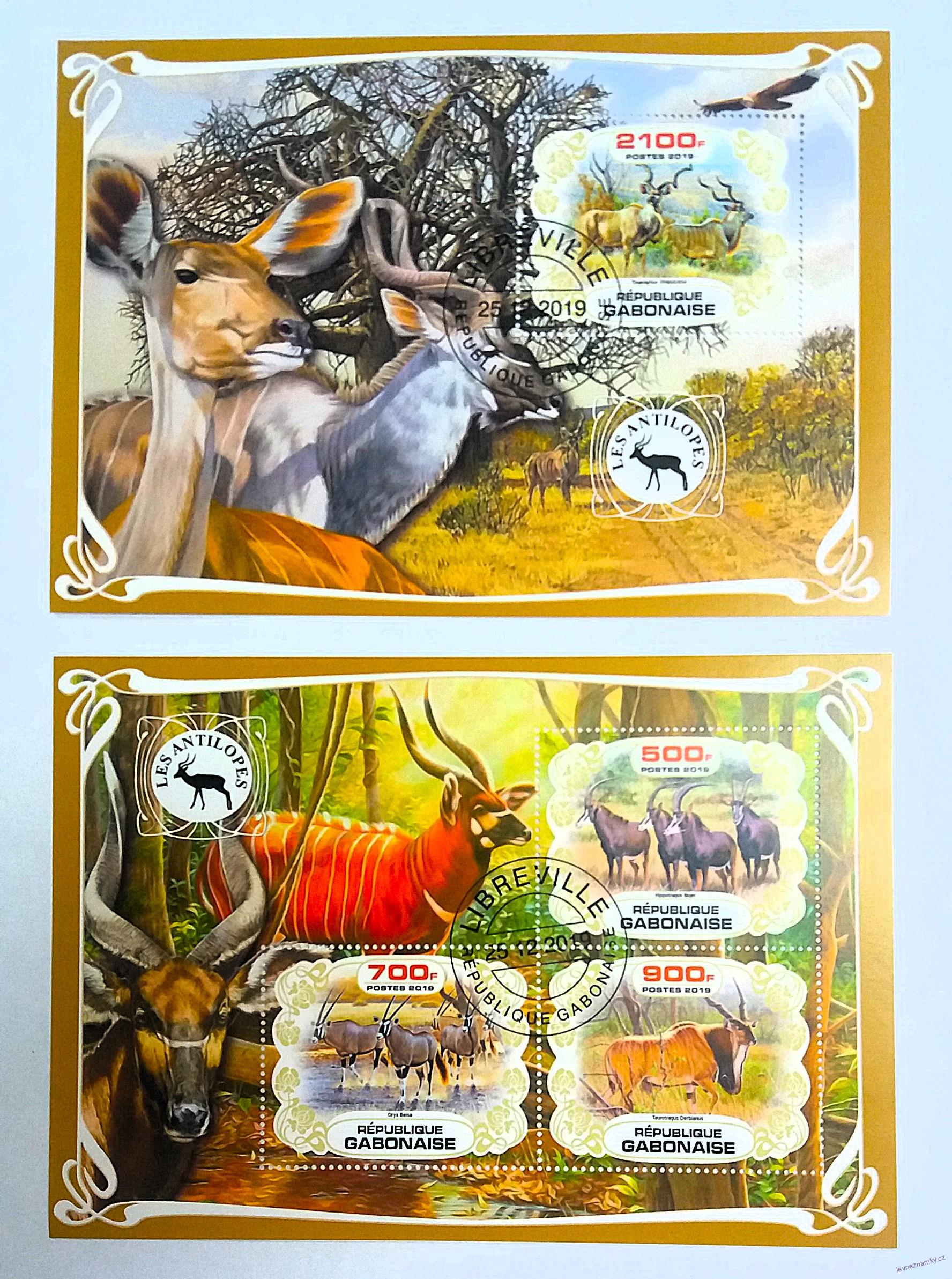 Sada aršíků Gabonaise - divoká fauna