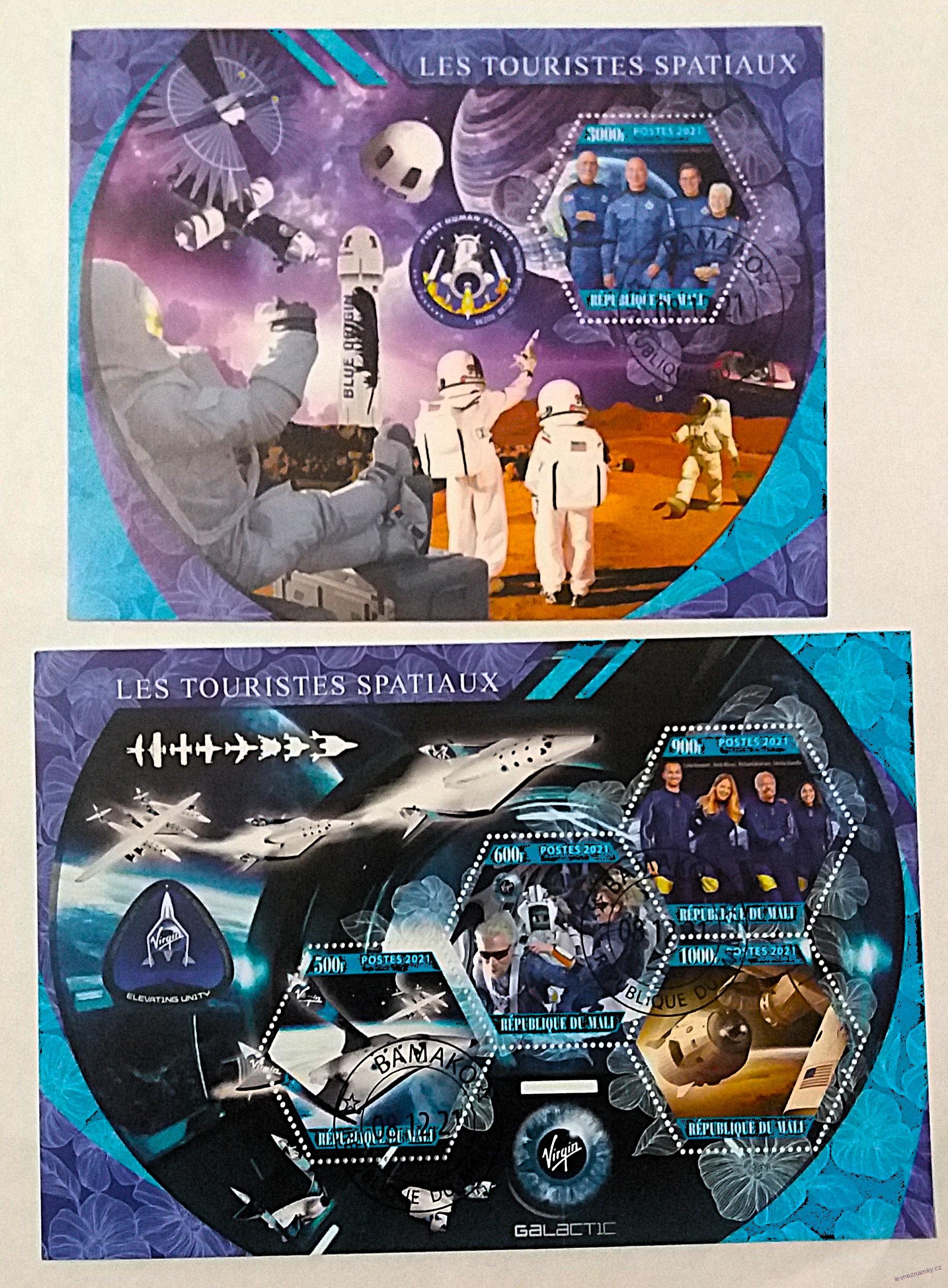 Sada aršíků Mali - kosmos