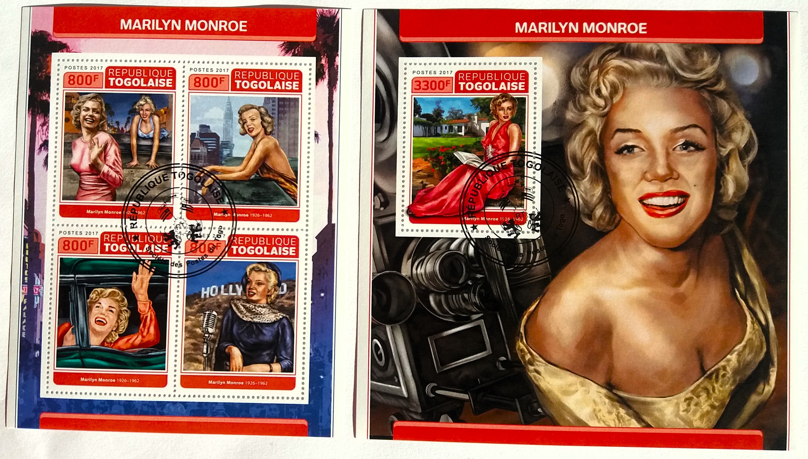Sada aršíků Togolaise - Monroe