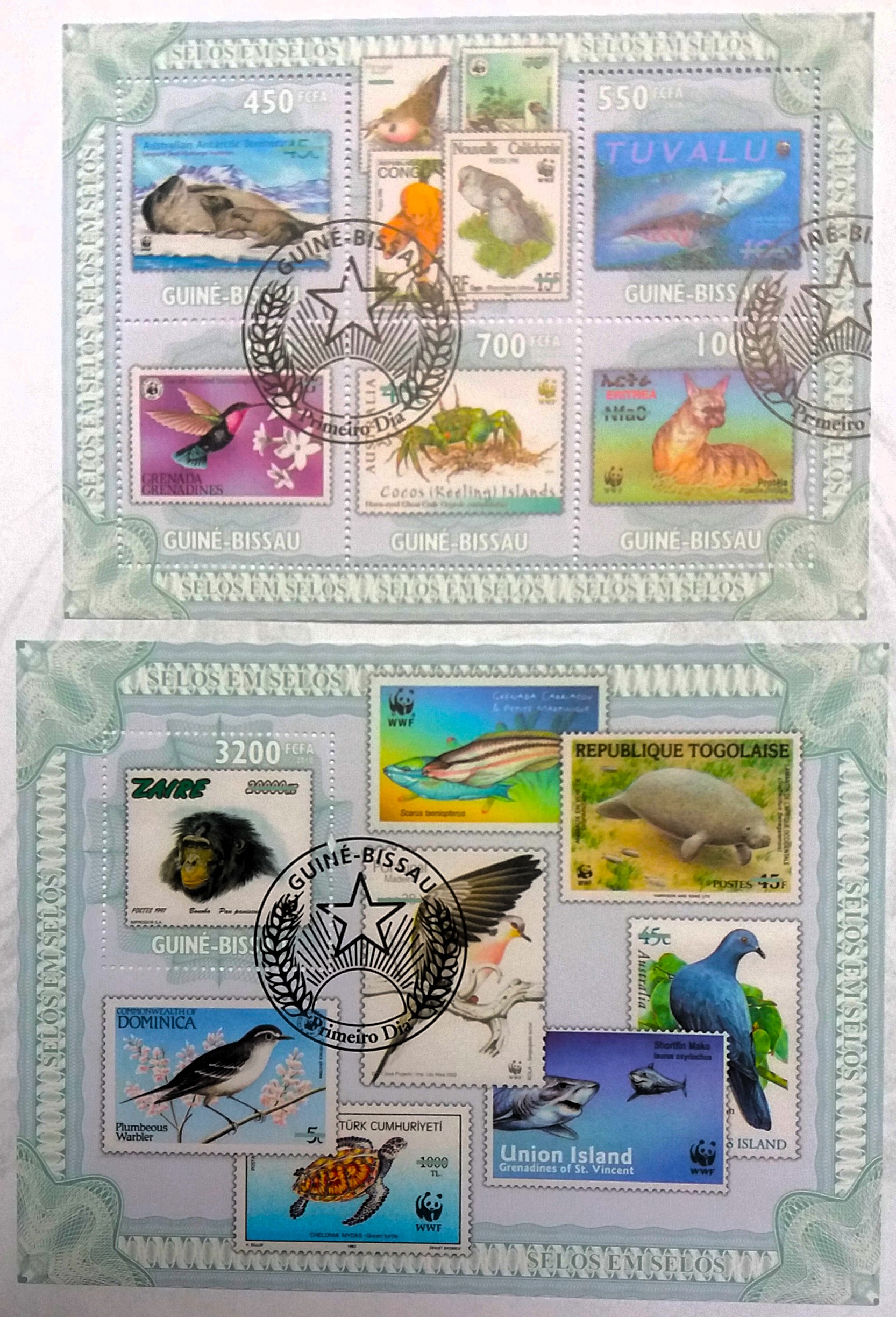 Sada aršíků Guiné-Bissau - fauna