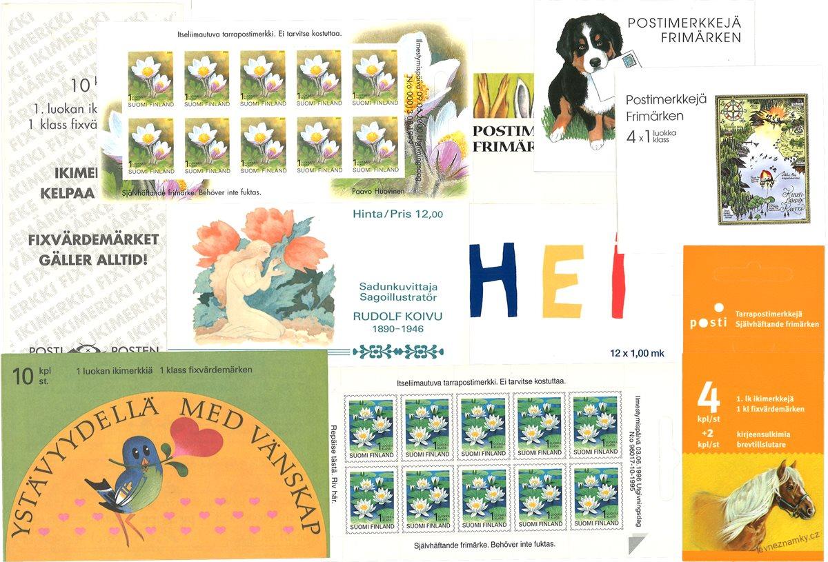 Známkové sešitky - Finsko - 1988 - 2006 - 10 ks