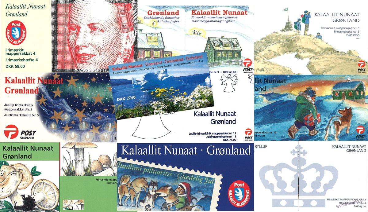 Známkové sešitky - Grónsko - 1996 - 2006 - 10 ks