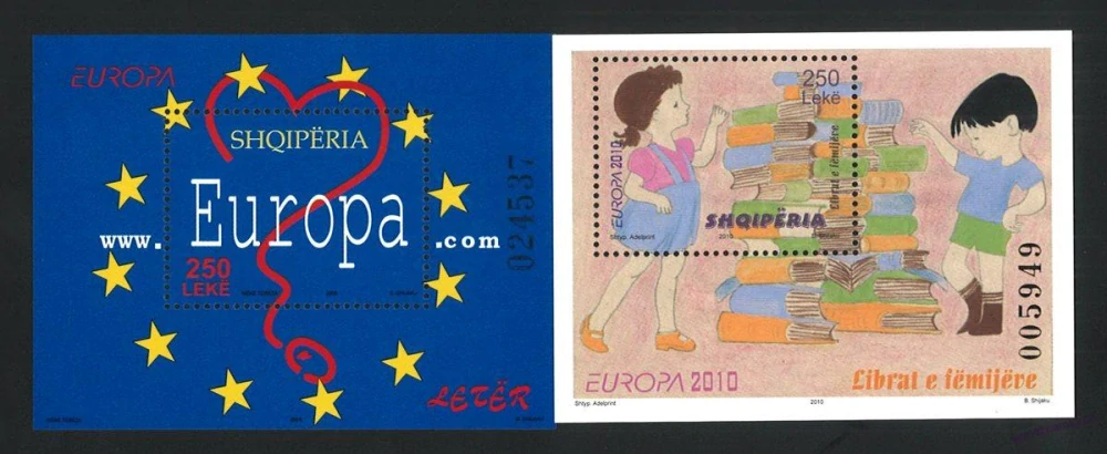 Aršíky známek - Albánie 1980 - 2013 - 20 ks - čisté