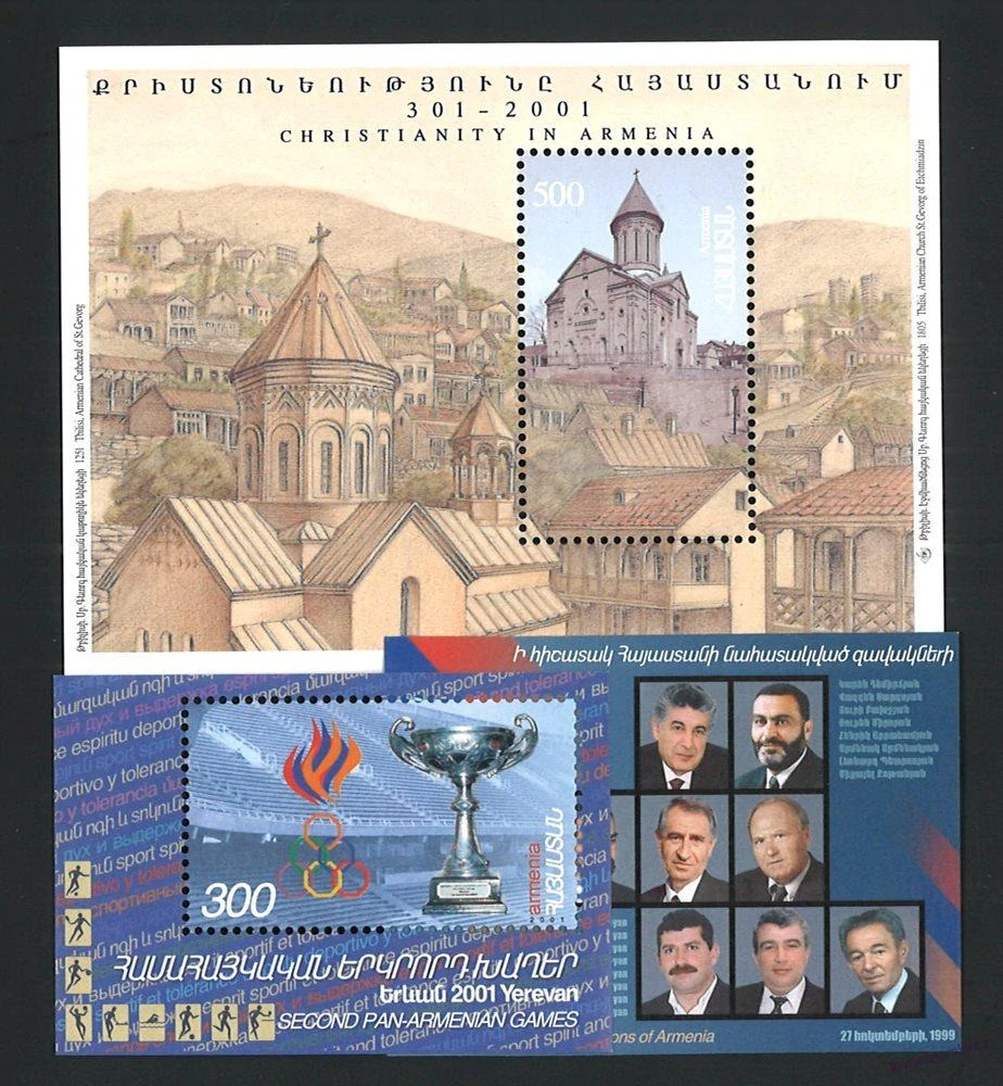 Aršíky známek - Arménie 1992 - 2014 - 20 ks - čisté
