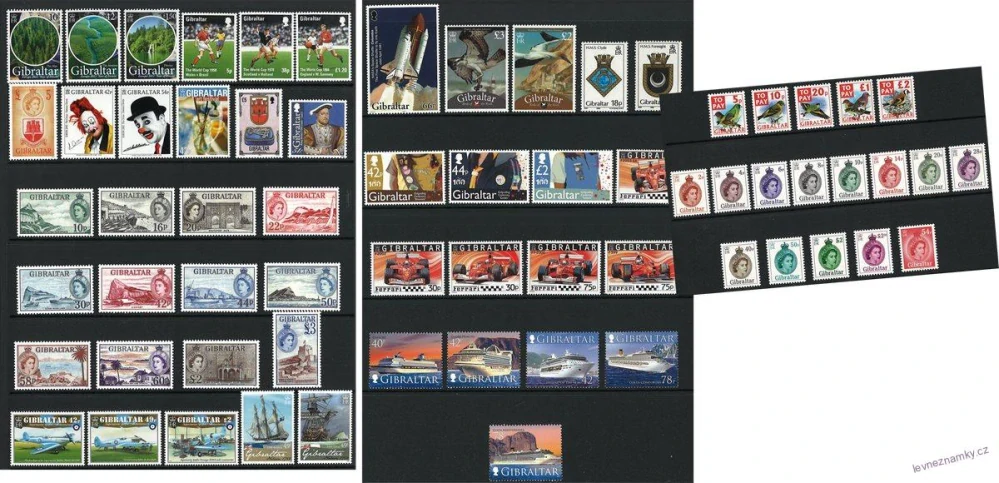 Sbírka známek - Gibraltar 1988-2014 - 65 ks - čisté