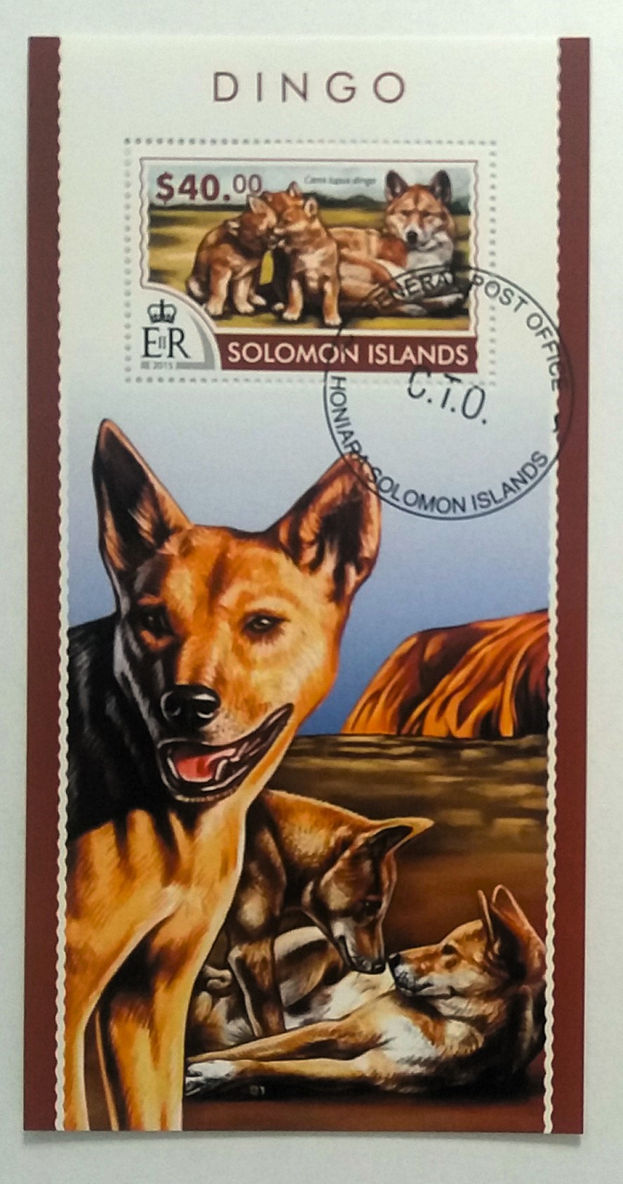 Sada aršíků Solomon Islands - pes dingo