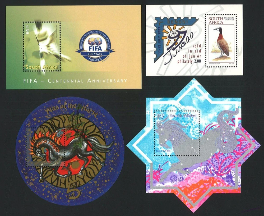 Aršíky známek - Jihoafrická republika 1981 - 2011 - 20 ks - čisté