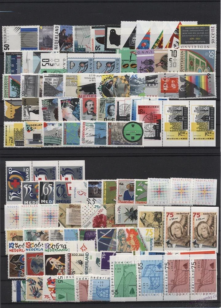 Sbírka známek - Nizozemsko 1980 - 2000 - čisté