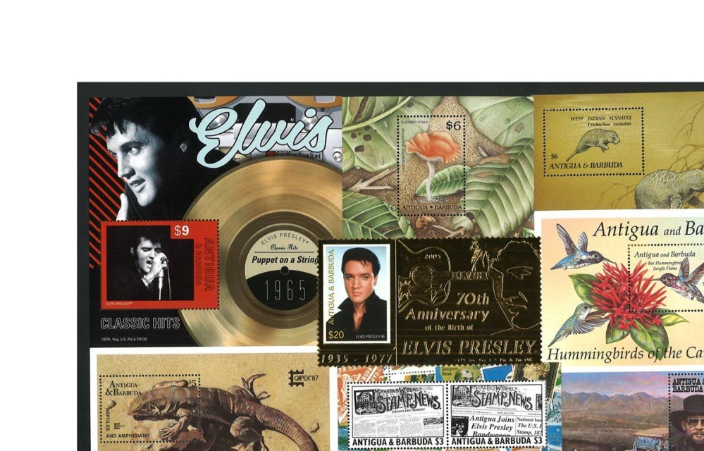 Aršíky známek - Antigua Barbuda 1973 - 2009 - 20 ks - čisté